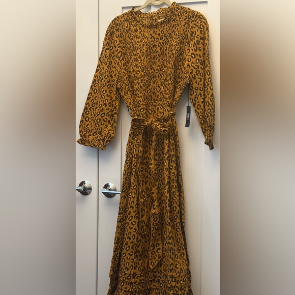 Printfresh NWT First Impressions dress Safari Sunset lounging leopard XL cotton - Picture 8 of 10